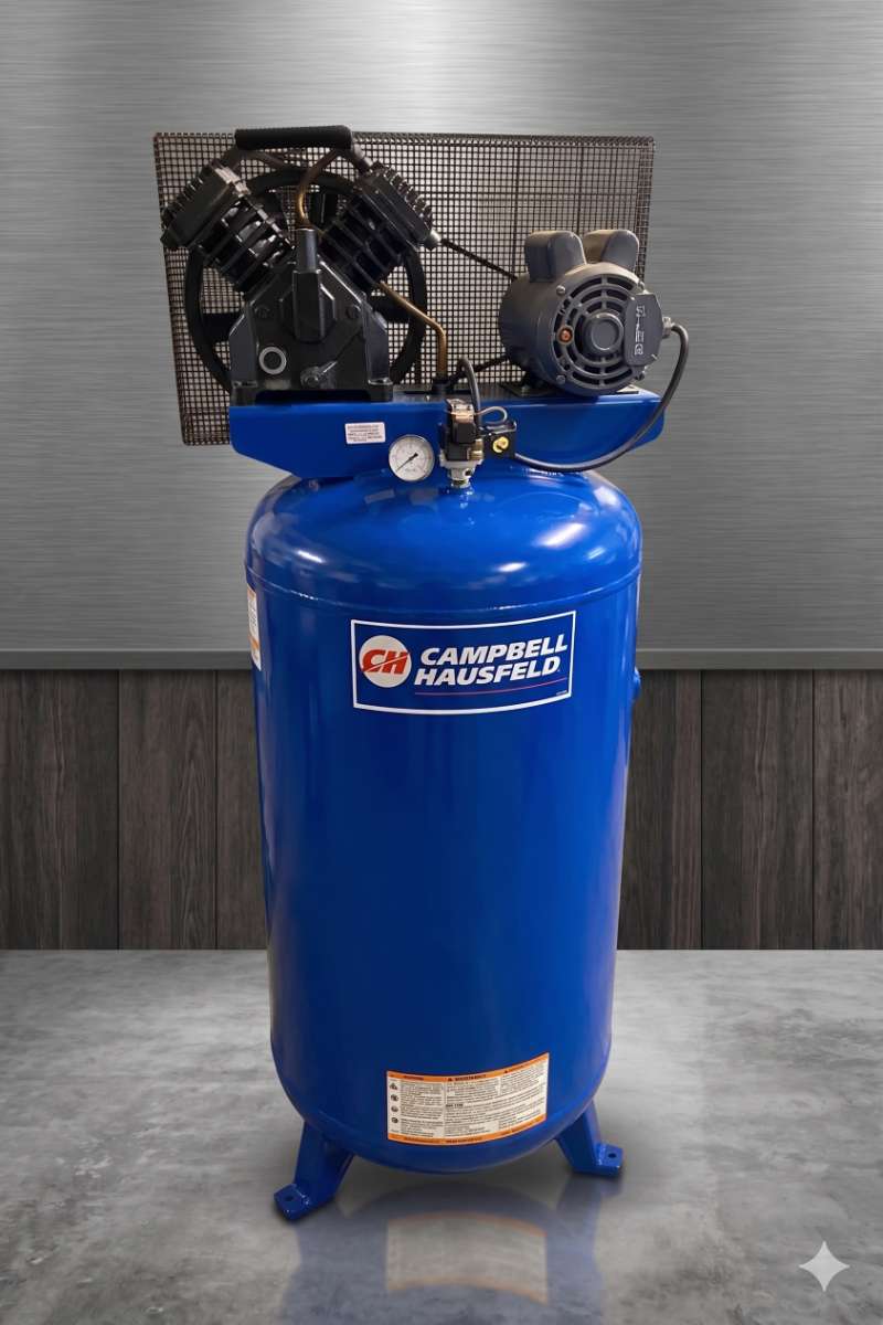 CAMPBELL HAUSFELD 80-GALLON VERTICAL AIR COMPRESSOR